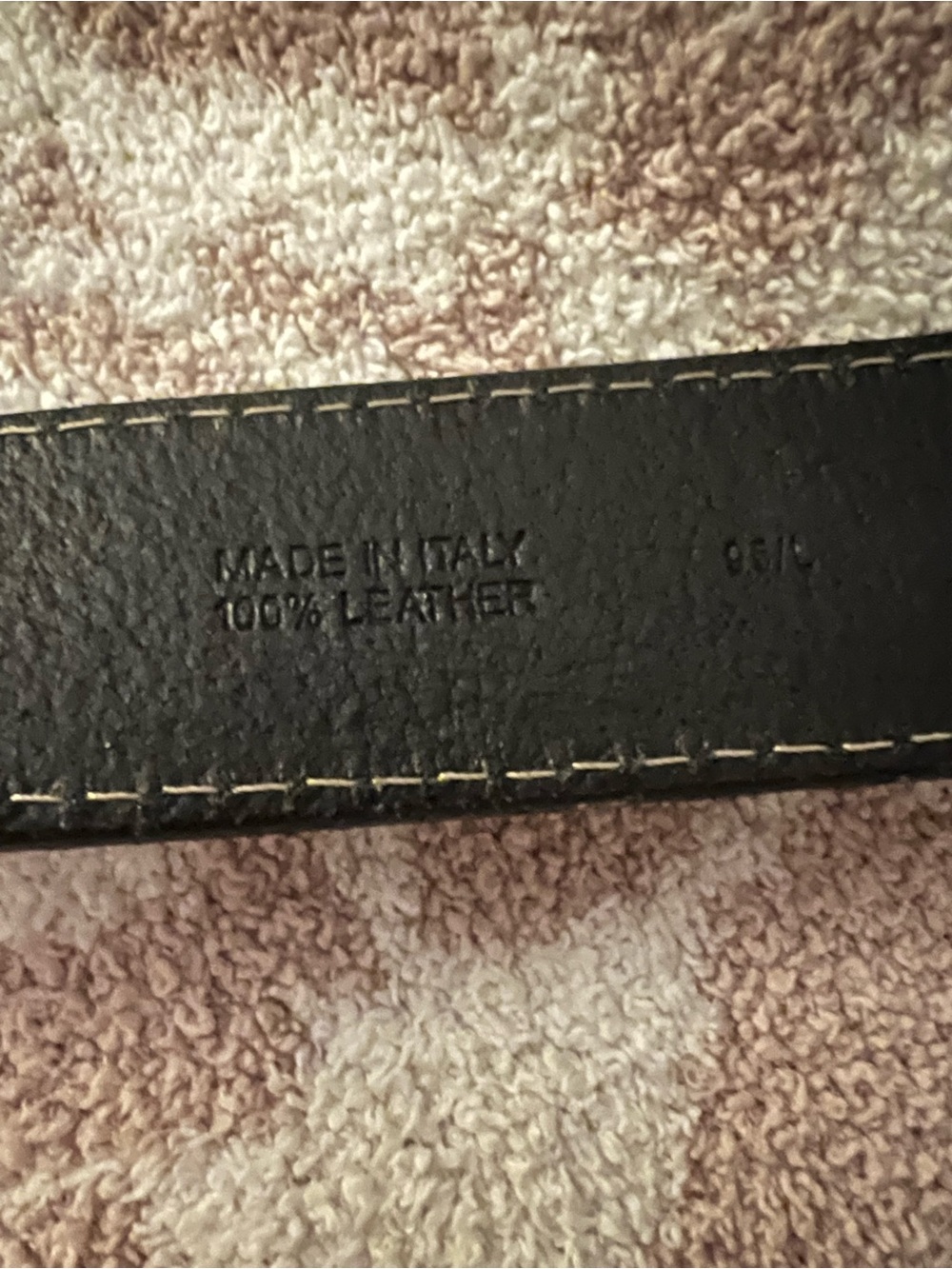 Alanui Black Leather Belt with Turquoise Stone Silver Buckle - Picture 5 of 5